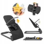 Leżaczki i huśtawki - LEŻACZEK DLA NIEMOWLĄT BUJACZEK KOŁYSKA ŁÓŻECZKO LEKKI SKŁADANY Vinbär - miniaturka - grafika 1