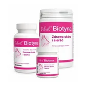Suplementy i witaminy dla psów - Dolfos Dolvit Biotyna Dog Mini 90 Tabletek - miniaturka - grafika 1