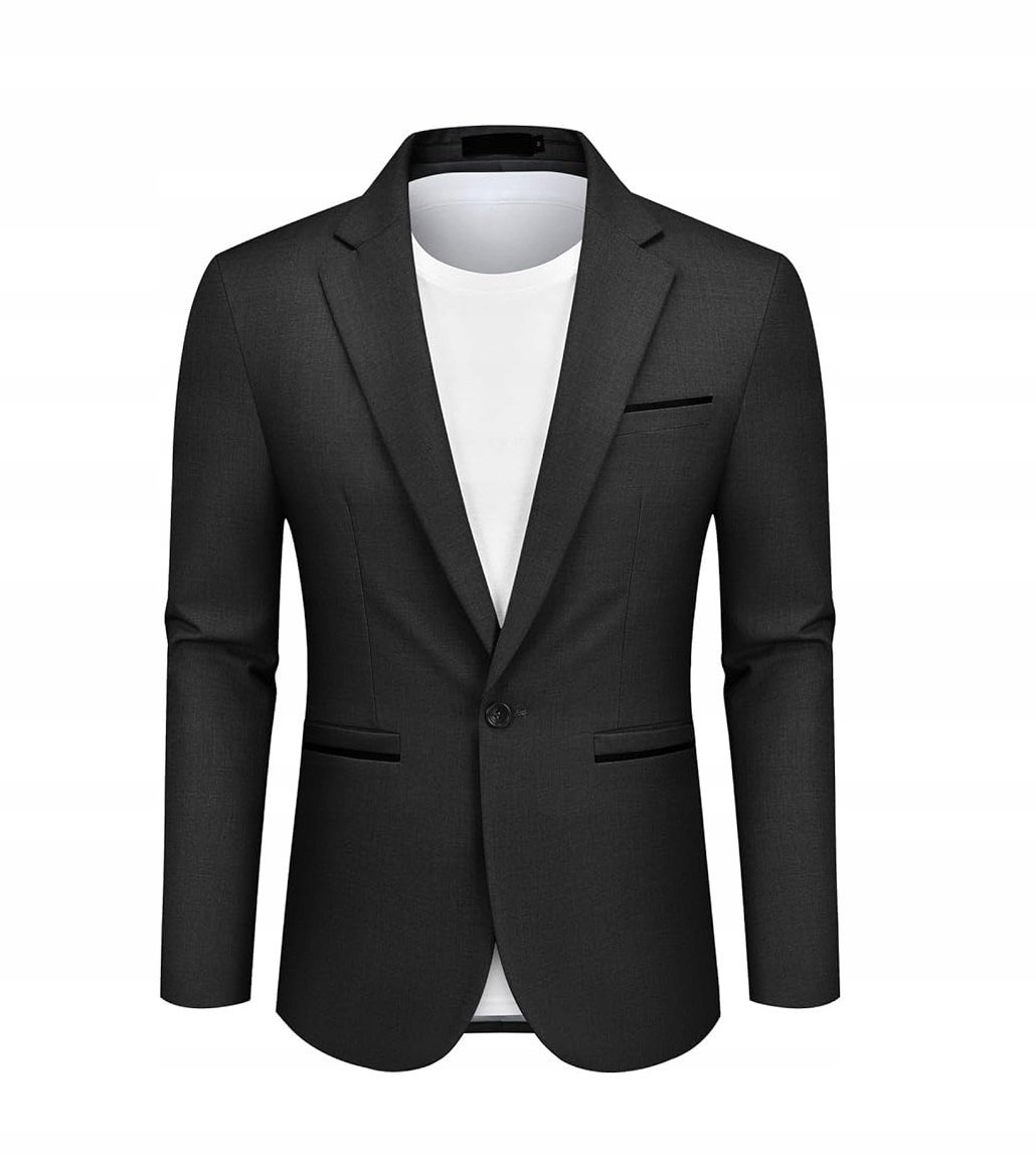 MĘSKA MARYNARKA CASUAL slim fit elegancka sportowa na co dzień rozmiar M