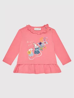 Bluzy dla dziewczynek - Coccodrillo Bluzka ZC1143101HLD Różowy Regular Fit - grafika 1