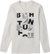 Koszulki męskie - t-shirt męski BURTON AIRSHOT LS TEE Stout White - miniaturka - grafika 1