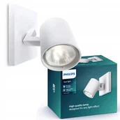 Lampy sufitowe - Philips Lampa sufitowa Kinkiet Spot GU10 Runner Oprawa pojedyncza Biała - miniaturka - grafika 1