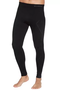 Getry termoaktywne męskie Brubeck Extreme Merino LE13520 czarny - Bielizna sportowa męska - miniaturka - grafika 1
