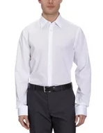 Koszule męskie - Seidensticker Męska koszula biznesowa - bez prasowania, taliowana koszula w kształcie talii, bardzo długie rękawy, kołnierz Kent, 100% bawełna, biały (biały 01), 42 - miniaturka - grafika 1