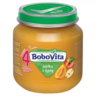 Nutricia BOBOVITA Jabłko z dynią po 4 m-cu 125 g - Desery dla dzieci - miniaturka - grafika 2