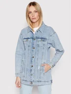 Kurtki damskie - Vero Moda Kurtka jeansowa Olivia 10261628 Niebieski Regular Fit - miniaturka - grafika 1