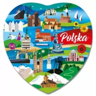 Magnesy - PAN DRAGON Magnes I love Poland Polska ILP-MAG-C-PL-47 - miniaturka - grafika 1