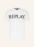 Koszulki męskie - Replay T-Shirt weiss - REPLAY - miniaturka - grafika 1