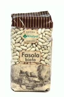 VitalPol - Fasola biała drobna 450 g - Warzywa świeże i suszone - miniaturka - grafika 1