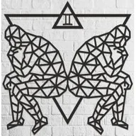 Puzzle - Drewniane Puzzle 3D - Dekoracja Ścienna Bliźnięta Ewa Eco-Wood-Art - miniaturka - grafika 1