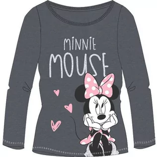 Bluzy dla dziewczynek - Bluzka dla dziewczynki Myszki Minnie Szara - grafika 1