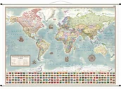 Mapy i plansze edukacyjne - Świat polityczny - stylizowana mapa ścienna, 1:42 000 000 - miniaturka - grafika 1