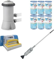 Baseny ogrodowe - WAYS - Pielęgnacja basenu - Basenowa pompa próżniowa i filtrująca 2271 L/u i 6 filtrów typu A oraz szczotka szorująca WAYS - miniaturka - grafika 1