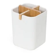 Koszyki łazienkowe - Biały organizer łazienkowy Compactor Ecologic, 8,4x7,8 cm - miniaturka - grafika 1