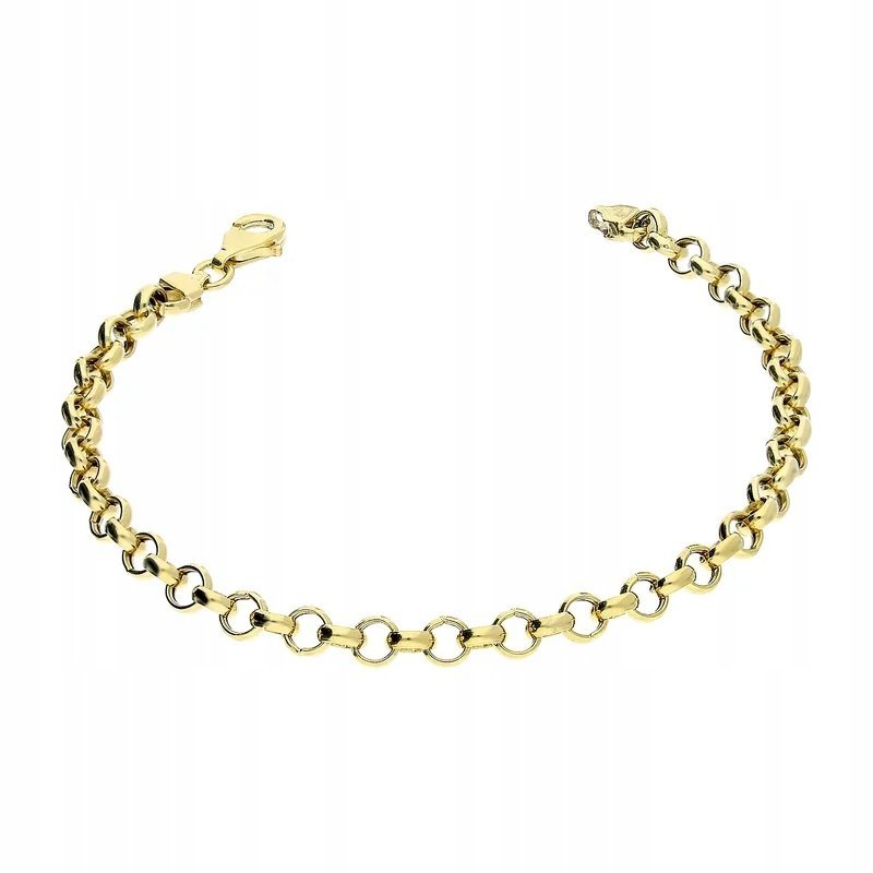 Złota bransoletka 585 efektowna splot rolo modna elegancka na prezent 14kt