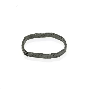 Bransoletka koraliki w kolorze srebrnym EM 38 - EM Men's Accessories - Bransolety męskie - miniaturka - grafika 1