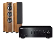 Zestawy stereo - Yamaha A-S701 (czarny) + Tesi 661 (orzech) - miniaturka - grafika 1