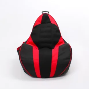 Pufa Worek Dla Dzieci Gamebagos Czerwony - Fotele i pufy dla dzieci - miniaturka - grafika 1