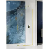 Kabiny prysznicowe - New Trendy EXK-4298 KABINA SMART LIGHT GOLD WALK-IN 130x200 CZYSTE 8mm ACTIVE SHIELD - miniaturka - grafika 1