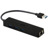 Huby USB - i-Tec USB 3.0 Slim Hub U3GL3SLIM 3 portowy hub USB + RJ45 - miniaturka - grafika 1