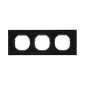 Wyłączniki światła i elektryczne - Ramka potrójna Ardea czarna Lexman - miniaturka - grafika 1