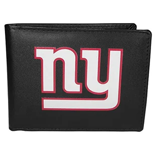 Siskiyou Sports NFL męski New York Giants dwuskładany portfel duże logo jeden rozmiar czarny - Portfele - miniaturka - grafika 1