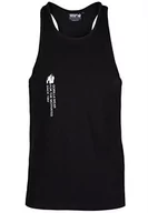 Koszulki sportowe męskie - Gorilla Wear - Carrizo Tank Top – czarny – kulturystyka, sport, na co dzień, na czas wolny, z nadrukowanym logo, lekki i wygodny dla optymalnego ruchu, wykonany z bawełny i elastanu - miniaturka - grafika 1