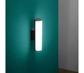 Lampy ogrodowe - Ideal Lux - LED Kinkiet zewnętrzny ETERE LED/9,5W/230V 4000K IP44 czarny - miniaturka - grafika 1