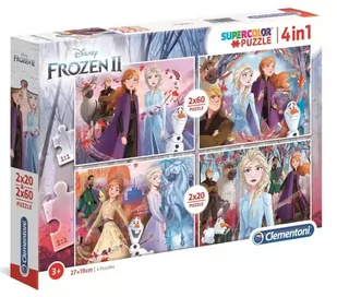 Clementoni Puzzle 2x20+2x60 Super kolor Frozen 2 - Puzzle - miniaturka - grafika 1
