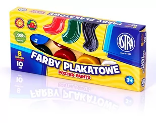Astra Farby Plakatowe 8 kolorów 10ml - Farby i media malarskie - miniaturka - grafika 3