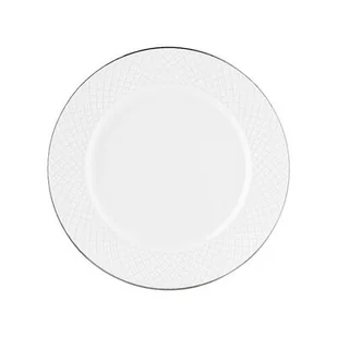 Talerz płytki Tiffany Platinium 27 cm biały - Talerze - miniaturka - grafika 1