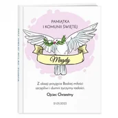 Atlasy i mapy - Atlas geograficzny z nadrukiem dla dziewczynki na komunię - miniaturka - grafika 1