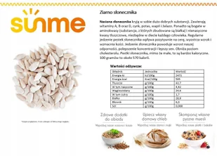 Łuskane nasiona słonecznika Sunme 5 kg - Ziarna i nasiona roślin strączkowych - miniaturka - grafika 1