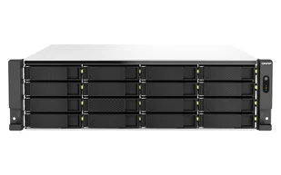 QNAP TS-H2287XU-RP-E2378-64G NAS Rack (3U) Intel Xeon E E-2378 64 GB DDR4 0 TB QuTS hero Czarny, Biały - Serwery - miniaturka - grafika 1