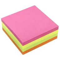 Gadżety  do biura - Kolorowe karteczki samoprzylepne Auchan 400 szt. 75x75 mm - miniaturka - grafika 1