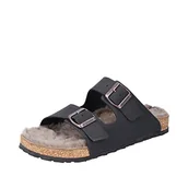 Klapki i japonki męskie - Rieker Męskie klapki 22194, czarne, 44 UE - miniaturka - grafika 1