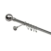 Karnisze - Karnisz pojedynczy 25 mm efekt stali I 160 cm żabka paola - miniaturka - grafika 1