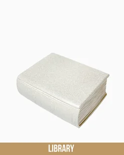 Świeca sojowa w kształcie Księgi - Srebrny Tom - 170 ml - Idealna na prezent na dzień nauczyciela - Zapach Biblioteki - Świece - miniaturka - grafika 1