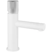 Baterie umywalkowe - Mexen Elba One bateria umywalkowa, biała/chrom - 74101-22 - miniaturka - grafika 1