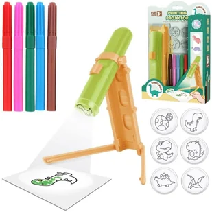 Projektor do rysowania dinozaury - Projektory dla dzieci - miniaturka - grafika 1