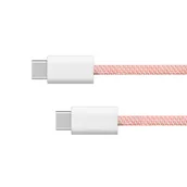 Kable USB - Kabel USB typu C - USB typu C 60 W 1,5 m różowy KrugerMatz Basic - miniaturka - grafika 1