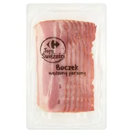 Kiełbasa i wędliny - Carrefour Targ Świeżości Boczek wędzony parzony 100 g - miniaturka - grafika 1