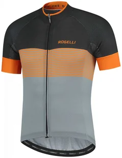 Aerodynamiczna koszulka rowerowa Rogelli BOOST z krótkim rękawem - Pomarańczowy/szary - S - Koszulki rowerowe - miniaturka - grafika 1