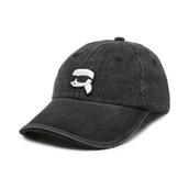 Czapki damskie - Karl Lagerfeld Bejsbolówka k/ikonik 2.0 | denim - miniaturka - grafika 1