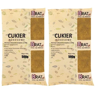 Cukier kokosowy 1kg (2x500g) - Cukier i słodziki - miniaturka - grafika 1