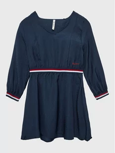 Pepe Jeans Sukienka codzienna PG951580 Granatowy Regular Fit - Sukienki i spódniczki dla dziewczynek - miniaturka - grafika 1