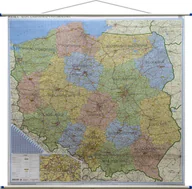 Atlasy i mapy - EkoGraf Polska mapa ścienna administracyjno-drogowa 1:350 000 - miniaturka - grafika 1