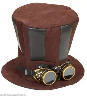 Widmann Kapelusz "Steampunk z Okularami" WI60813 - Dodatki do strojów karnawałowych - miniaturka - grafika 1