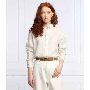 POLO RALPH LAUREN Lniana koszula | Regular Fit - Koszule damskie - miniaturka - grafika 1