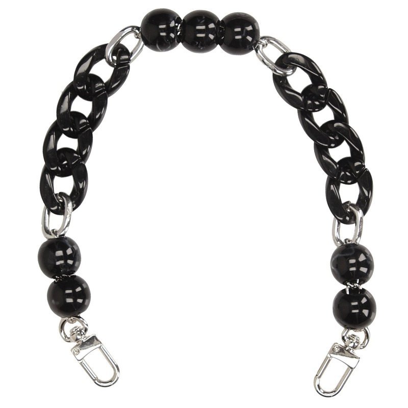 Toscanio K1 pasek/koralik do torebki czarny